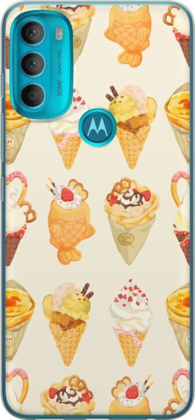 Mobildeksel til Motorola Moto G71 5G med Glassig motiv