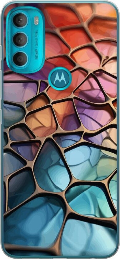 Mobildeksel til Motorola Moto G71 5G med Metalliskt mønster motiv