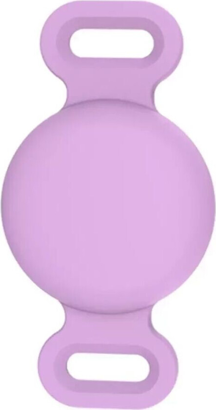 AirTag Silikondeksel for Halsbånd - Lilla