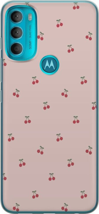 Mobildeksel til Motorola Moto G71 5G med Kirsebær motiv