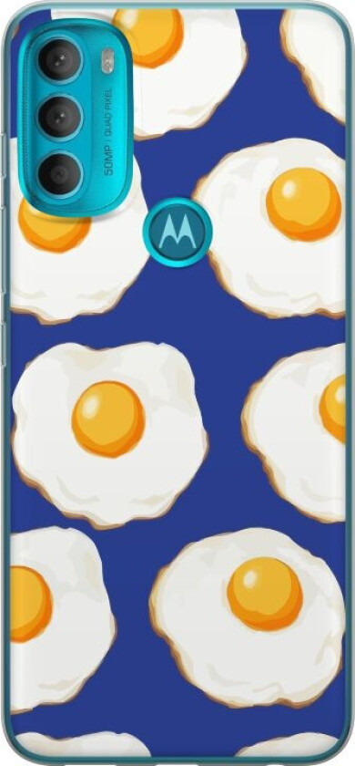 Mobildeksel til Motorola Moto G71 5G med Stekte egg motiv