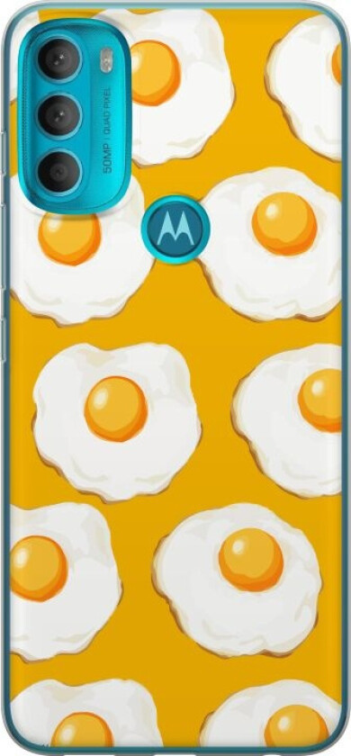 Mobildeksel til Motorola Moto G71 5G med Stekt egg motiv