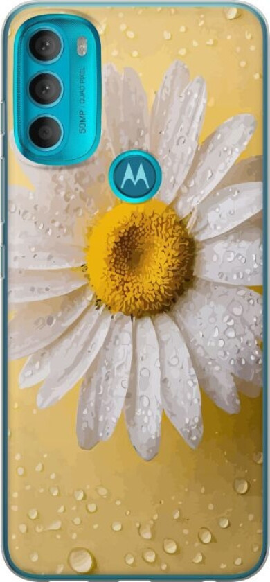 Mobildeksel til Motorola Moto G71 5G med Porselensblomst motiv