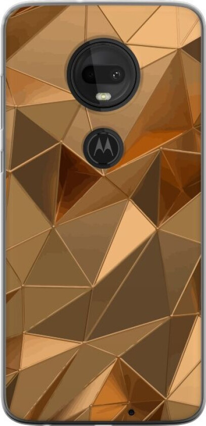 Mobildeksel til Motorola Moto G7 med 3D Gull motiv