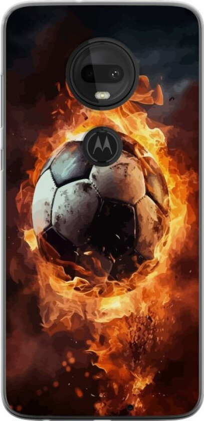 Mobildeksel til Motorola Moto G7 med Fotball motiv
