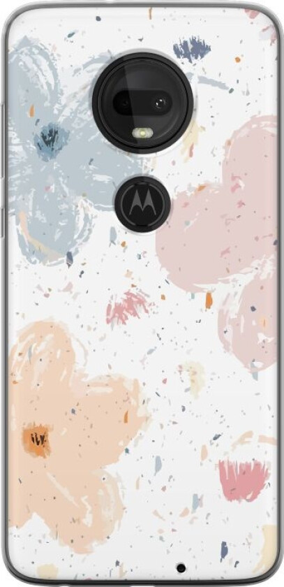 Mobildeksel til Motorola Moto G7 med Blomster motiv