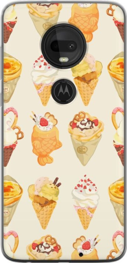 Mobildeksel til Motorola Moto G7 med Glassig motiv