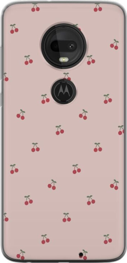 Mobildeksel til Motorola Moto G7 med Kirsebær motiv