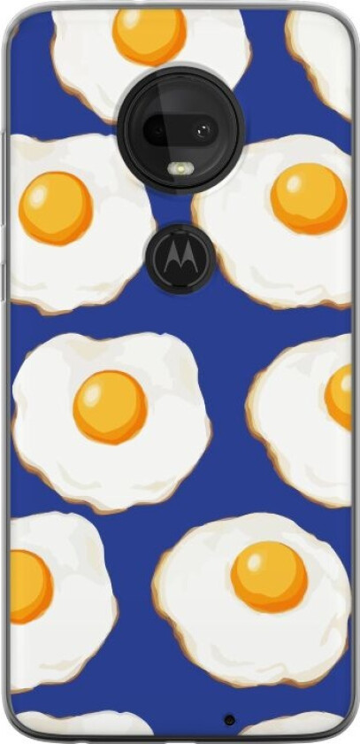 Mobildeksel til Motorola Moto G7 med Stekte egg motiv