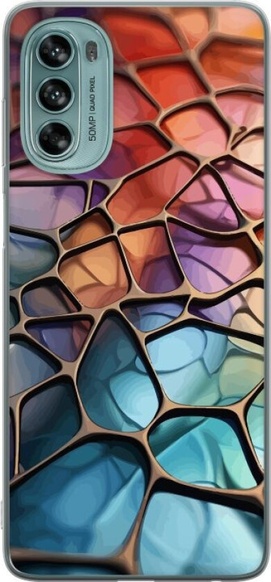Mobildeksel til Motorola Moto G62 5G med Metalliskt mønster motiv