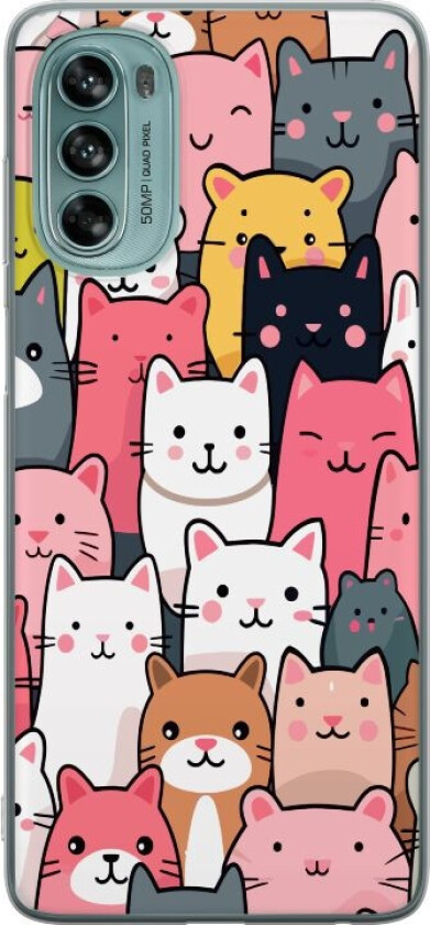 Mobildeksel til Motorola Moto G62 5G med Kattmønster motiv
