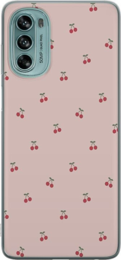 Mobildeksel til Motorola Moto G62 5G med Kirsebær motiv