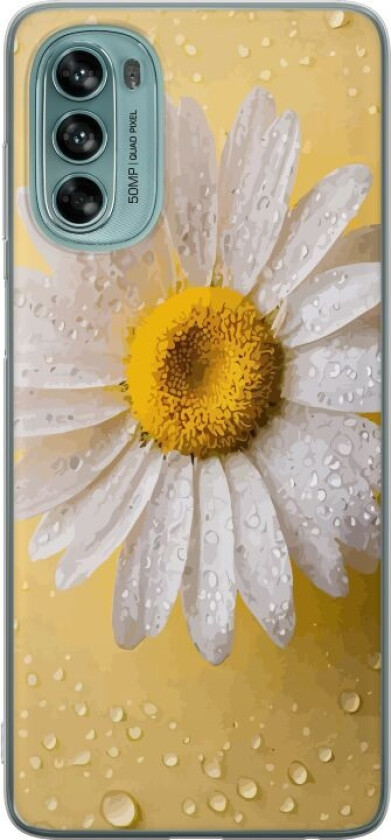 Mobildeksel til Motorola Moto G62 5G med Porselensblomst motiv