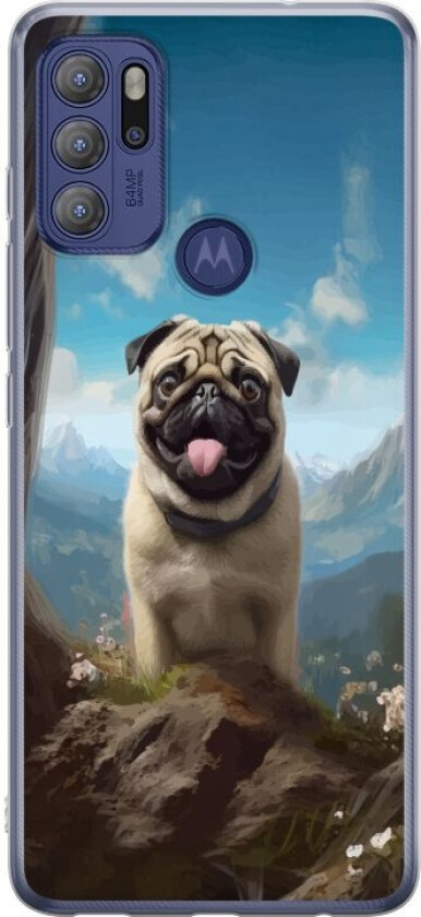 Mobildeksel til Motorola Moto G60S med Glad Hund motiv