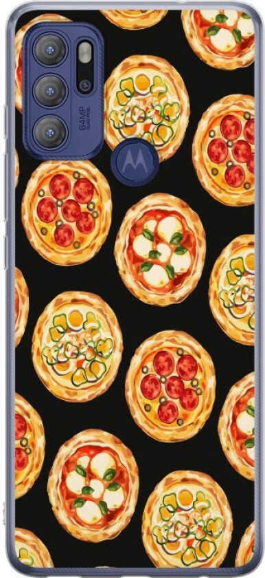 Mobildeksel til Motorola Moto G60S med Pizza motiv