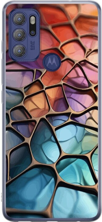 Mobildeksel til Motorola Moto G60S med Metalliskt mønster motiv