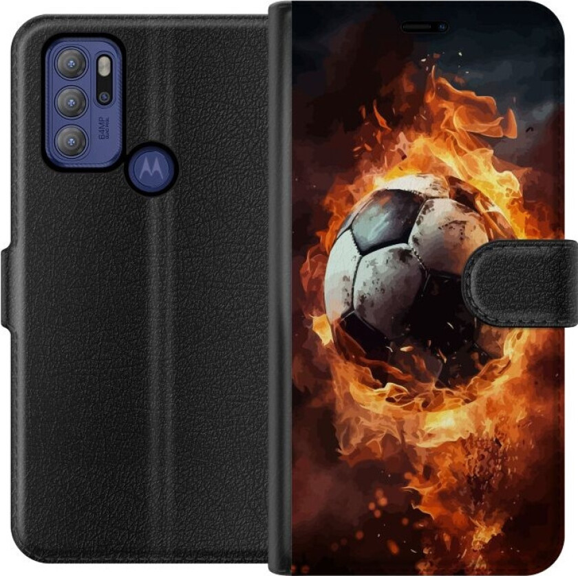 Lommeboketui til Motorola Moto G60S med Fotball motiv