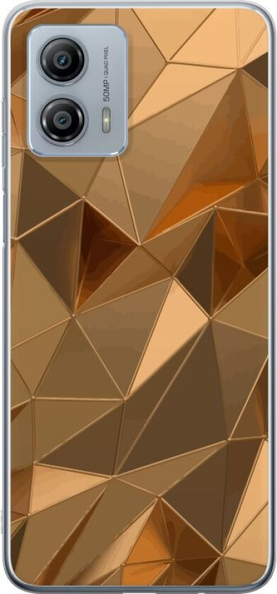 Mobildeksel til Motorola Moto G53 med 3D Gull motiv