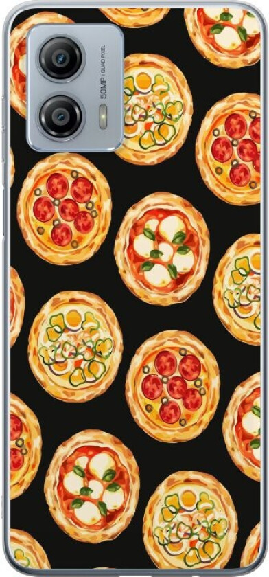 Mobildeksel til Motorola Moto G53 med Pizza motiv
