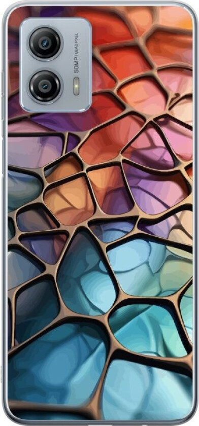 Mobildeksel til Motorola Moto G53 med Metalliskt mønster motiv