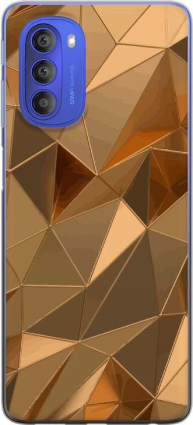 Mobildeksel til Motorola Moto G51 5G med 3D Gull motiv