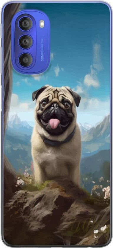 Mobildeksel til Motorola Moto G51 5G med Glad Hund motiv