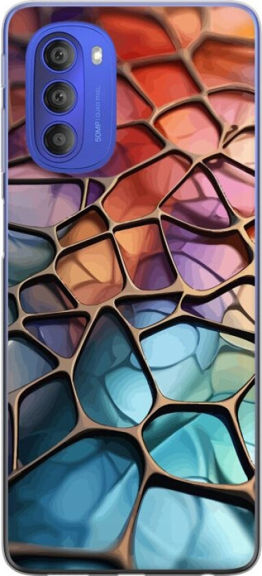 Mobildeksel til Motorola Moto G51 5G med Metalliskt mønster motiv