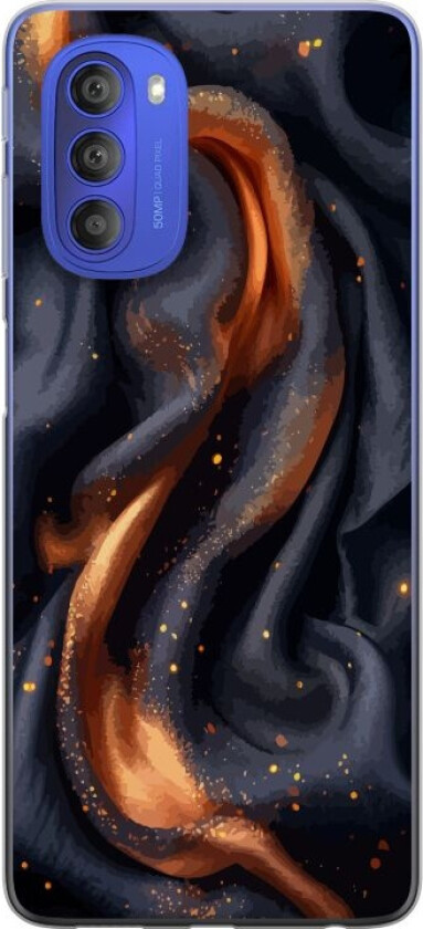 Mobildeksel til Motorola Moto G51 5G med Brennende silke motiv