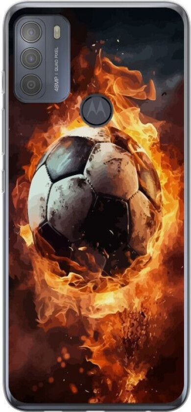 Mobildeksel til Motorola Moto G50 med Fotball motiv
