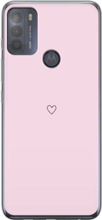 Mobildeksel til Motorola Moto G50 med Hjerte motiv