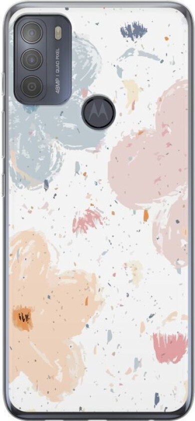 Mobildeksel til Motorola Moto G50 med Blomster motiv