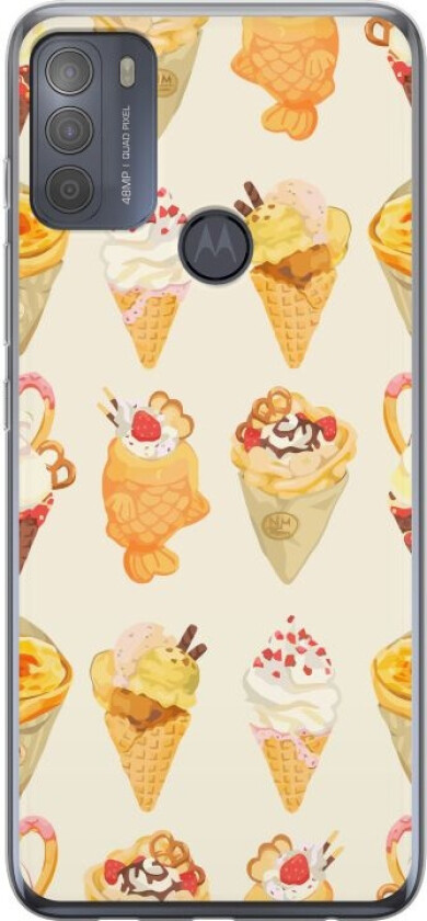 Mobildeksel til Motorola Moto G50 med Glassig motiv