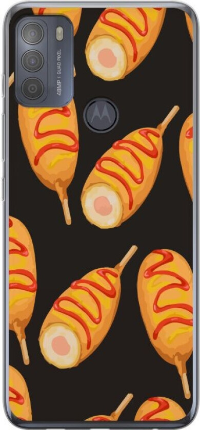 Mobildeksel til Motorola Moto G50 med Kyllinglår motiv