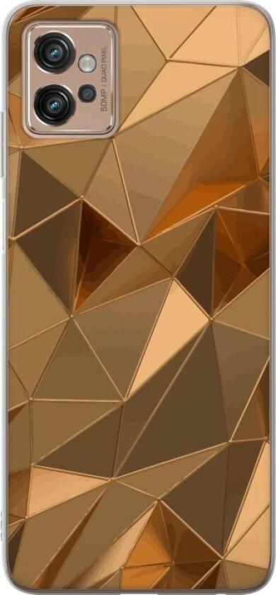 Mobildeksel til Motorola Moto G32 med 3D Gull motiv