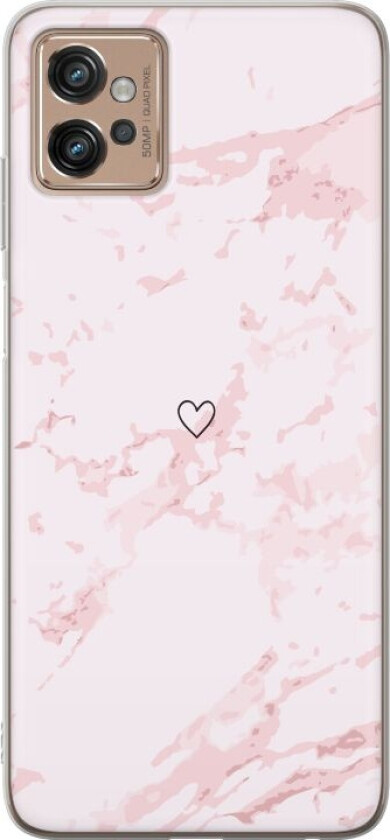 Mobildeksel til Motorola Moto G32 med Rosa Hjerte motiv