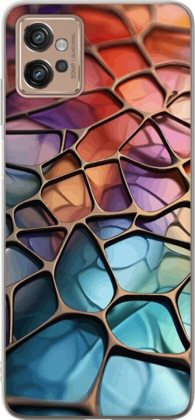 Mobildeksel til Motorola Moto G32 med Metalliskt mønster motiv
