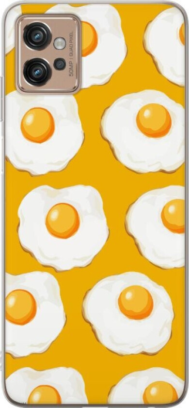 Mobildeksel til Motorola Moto G32 med Stekt egg motiv
