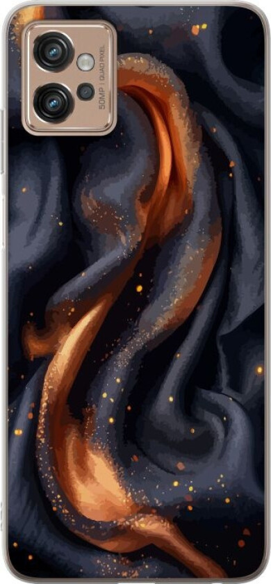 Mobildeksel til Motorola Moto G32 med Brennende silke motiv