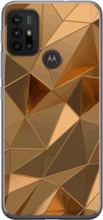 Mobildeksel til Motorola Moto G30 med 3D Gull motiv