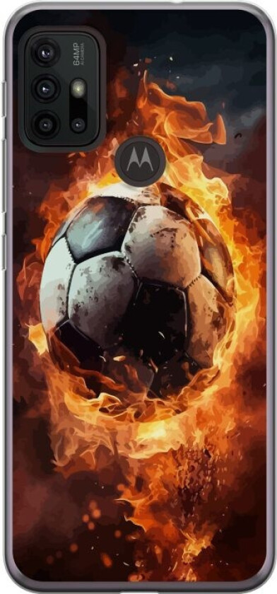 Mobildeksel til Motorola Moto G30 med Fotball motiv