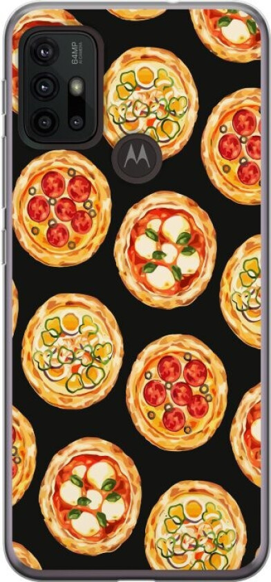 Mobildeksel til Motorola Moto G30 med Pizza motiv