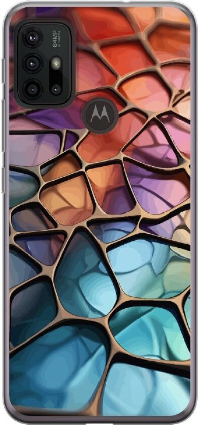 Mobildeksel til Motorola Moto G30 med Metalliskt mønster motiv