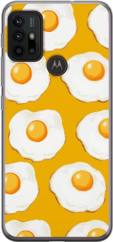 Mobildeksel til Motorola Moto G30 med Stekt egg motiv