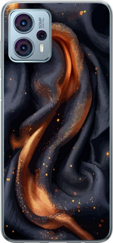 Mobildeksel til Motorola Moto G23 med Brennende silke motiv