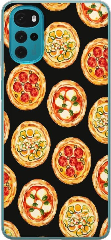 Mobildeksel til Motorola Moto G22 med Pizza motiv