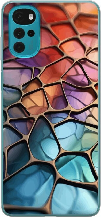 Mobildeksel til Motorola Moto G22 med Metalliskt mønster motiv