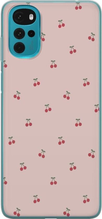Mobildeksel til Motorola Moto G22 med Kirsebær motiv