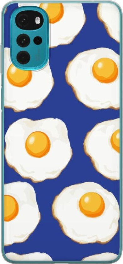 Mobildeksel til Motorola Moto G22 med Stekte egg motiv