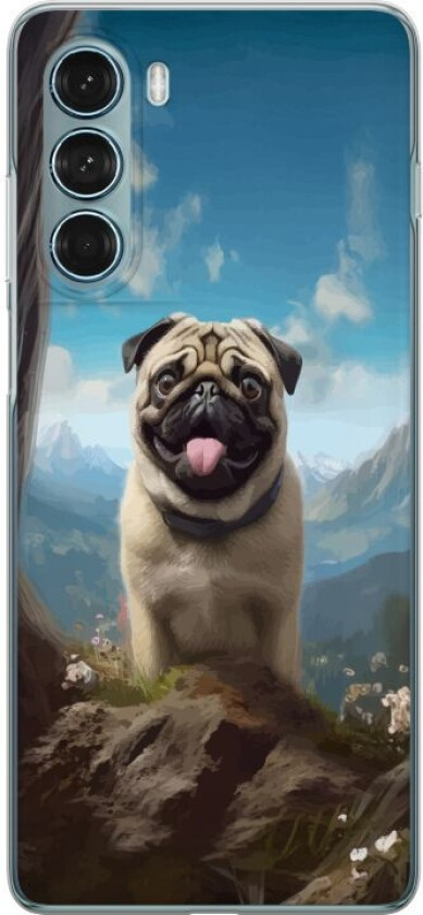 Mobildeksel til Motorola Moto G200 5G med Glad Hund motiv