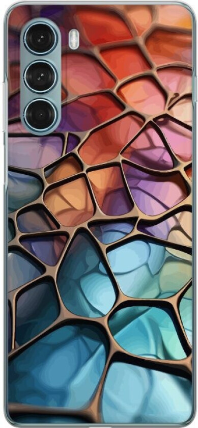 Mobildeksel til Motorola Moto G200 5G med Metalliskt mønster motiv